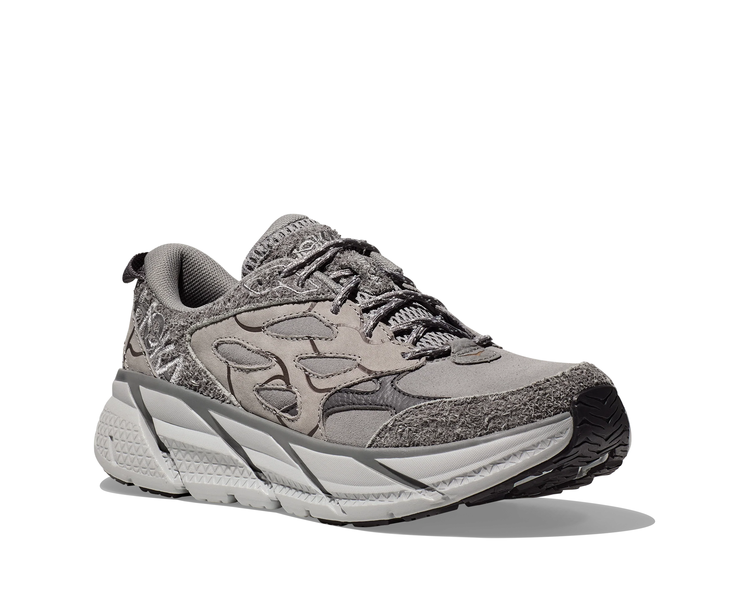Hoka U CLIFTON L SUEDE TP Galactic Grey / Satellite Grey (HOKA er litt liten – ta en størrelse opp.)