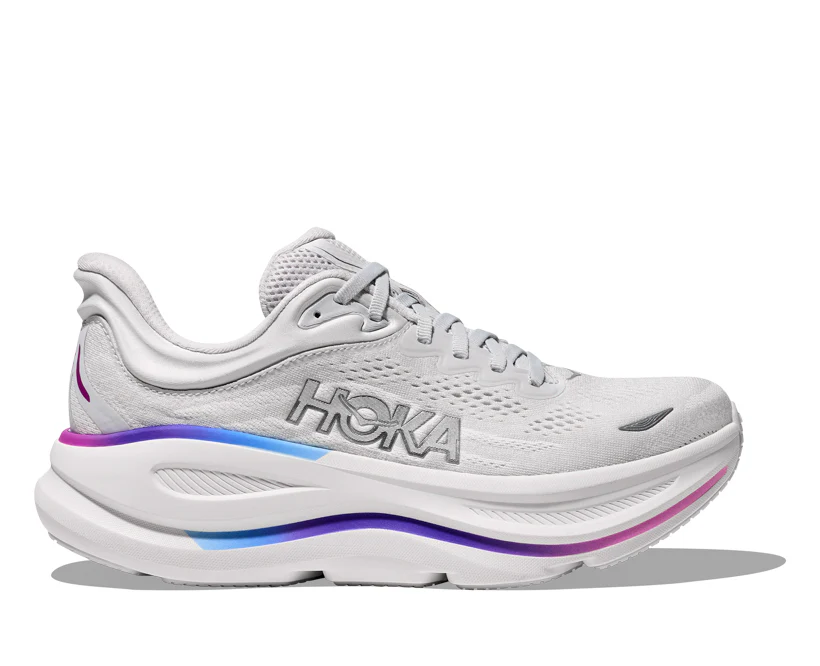 Hoka W BONDI 9 Cosmic Grey / White (HOKA er litt liten – ta en størrelse opp.)
