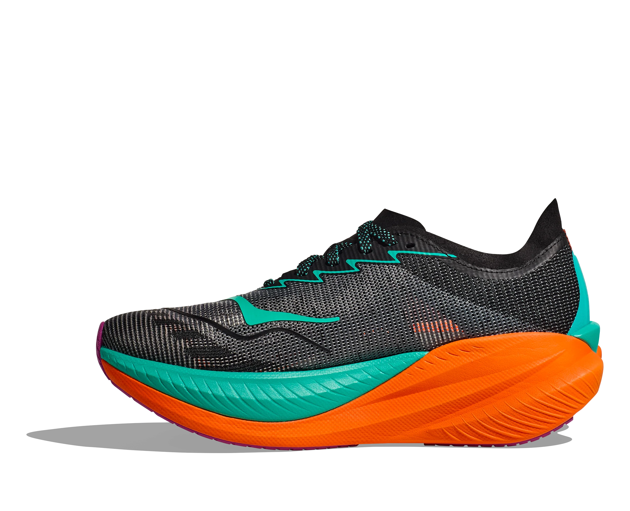Hoka W MACH X 2 WIDE Black / Electric Aqua (HOKA er litt liten – ta en størrelse opp.)
