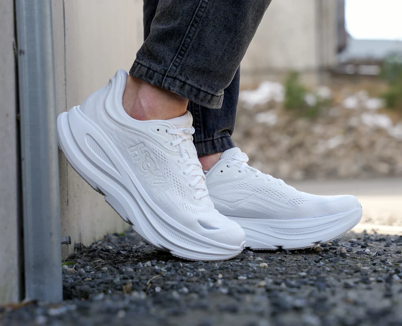 Hoka M BONDI 9 White / White (HOKA er litt liten – ta en størrelse opp.)