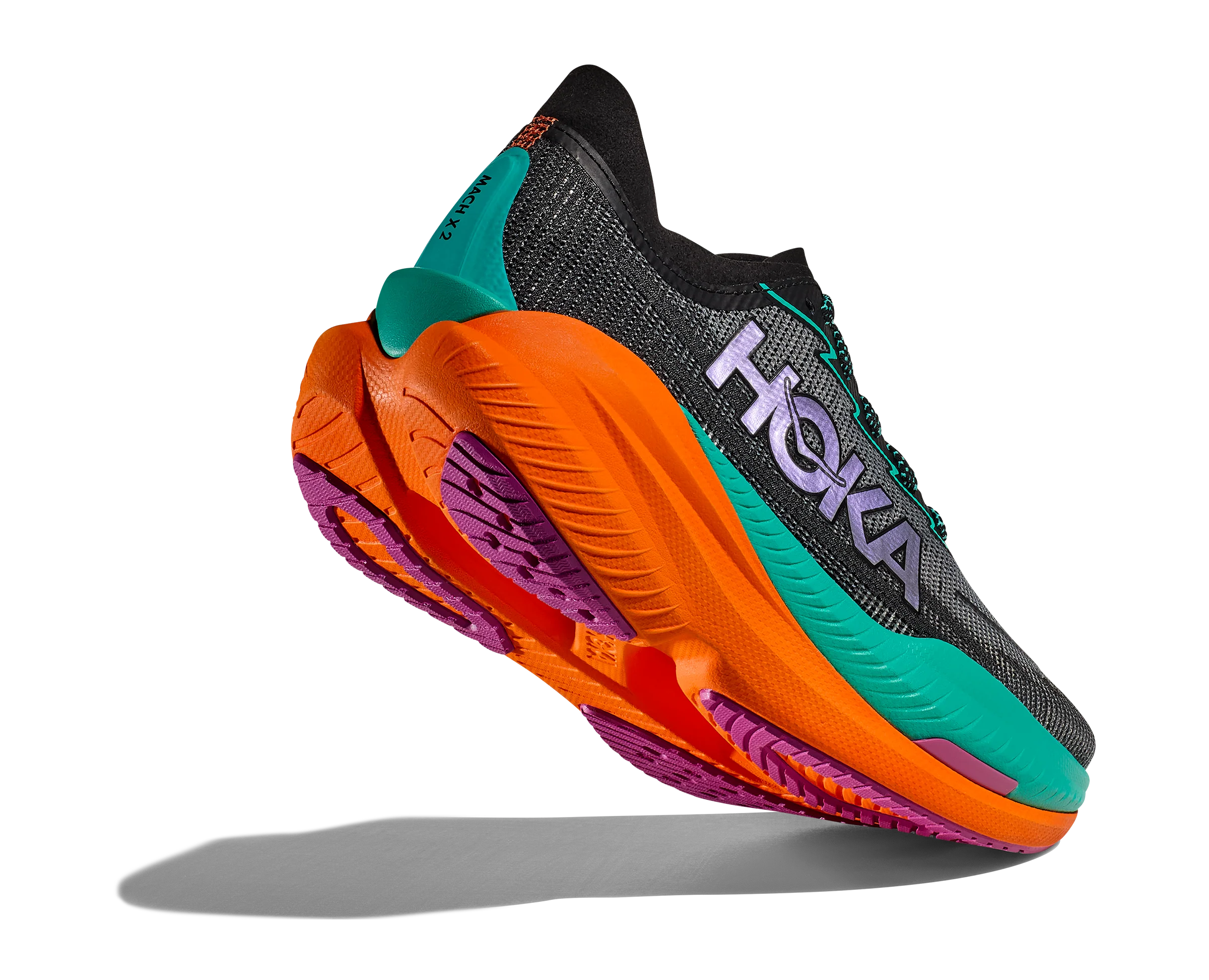 Hoka M MACH X 2 WIDE Black / Electric Aqua (HOKA er litt liten – ta en størrelse opp.)