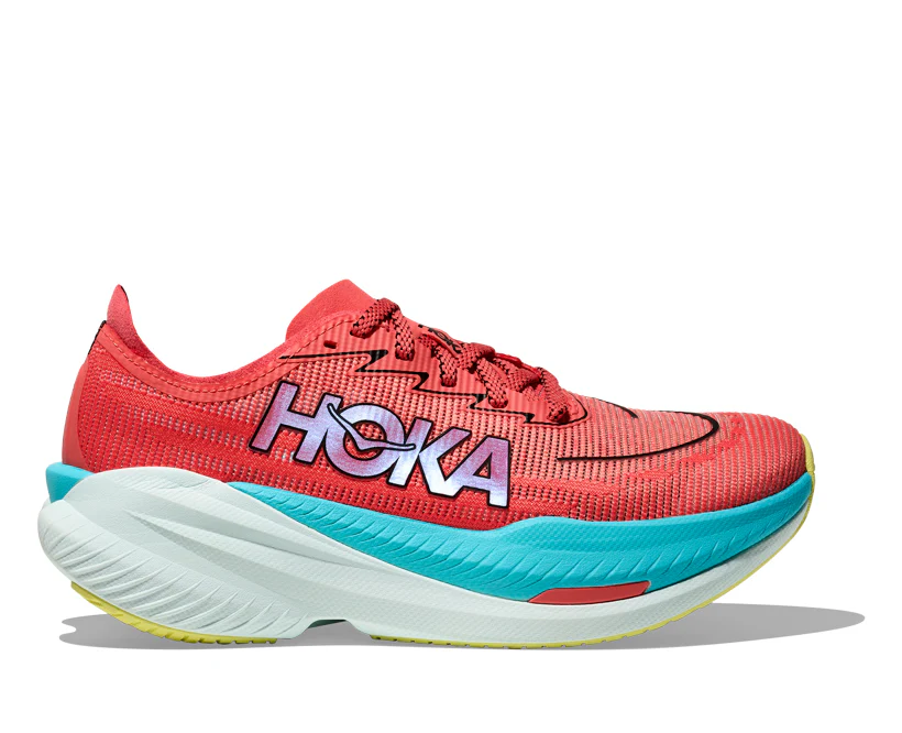 Hoka M MACH X 2 Grapefruit / Electric Coral (HOKA er litt liten – ta en størrelse opp.)