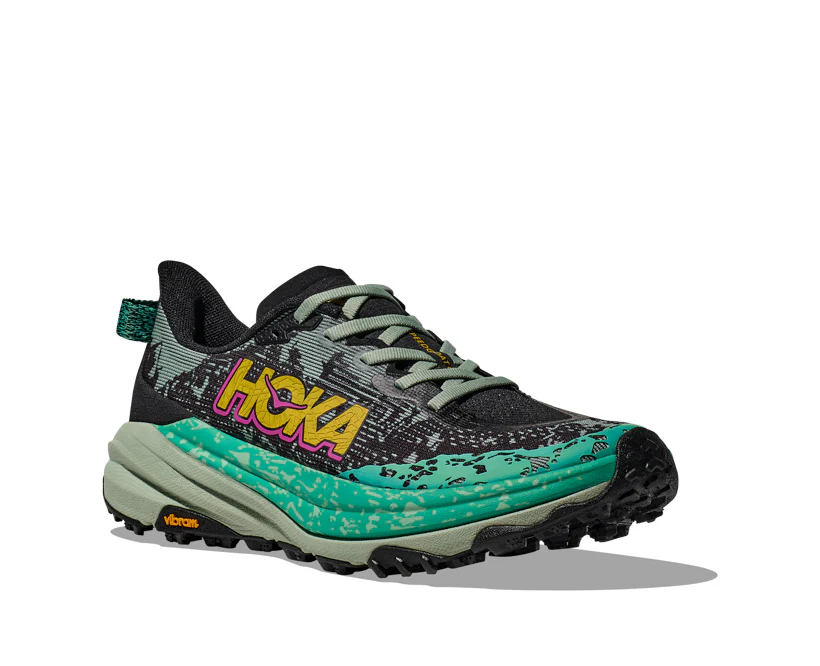 Hoka W SPEEDGOAT 6 Black / Aloe Vera (HOKA er litt liten – ta en størrelse opp.)