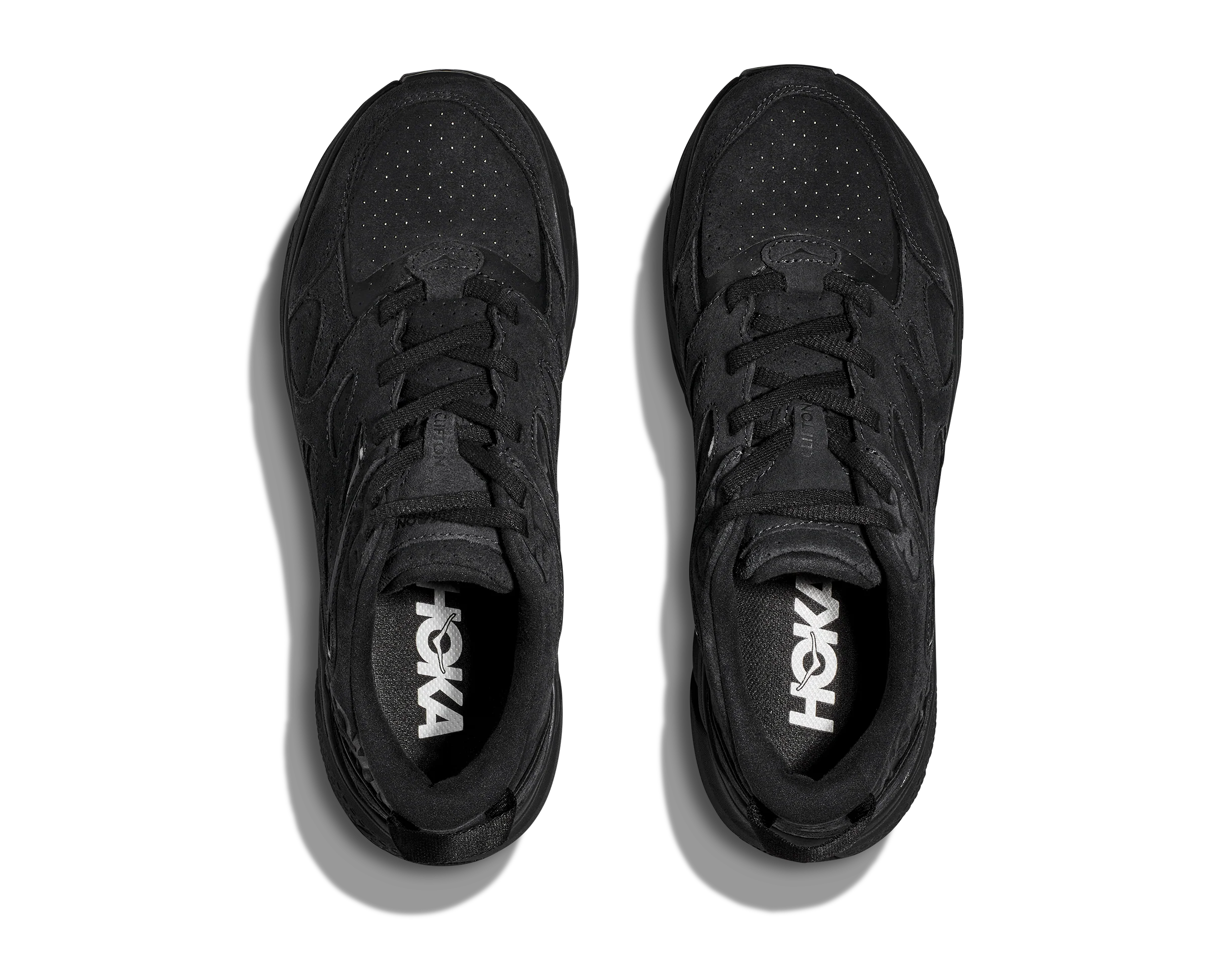 Hoka U CLIFTON L SUEDE Black / Black (HOKA er litt liten – ta en størrelse opp.)