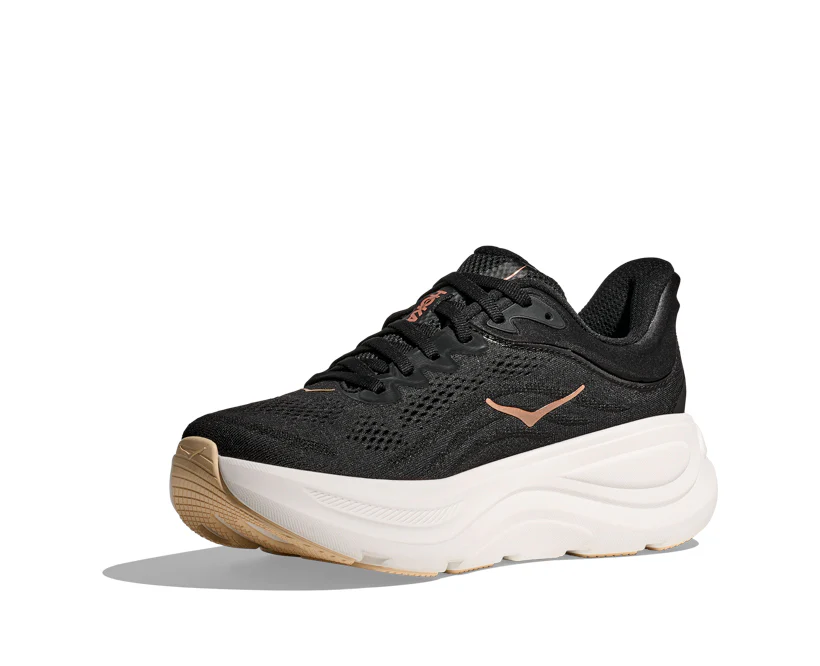 Hoka W BONDI 9 Black / Rose Gold (HOKA er litt liten – ta en størrelse opp.)