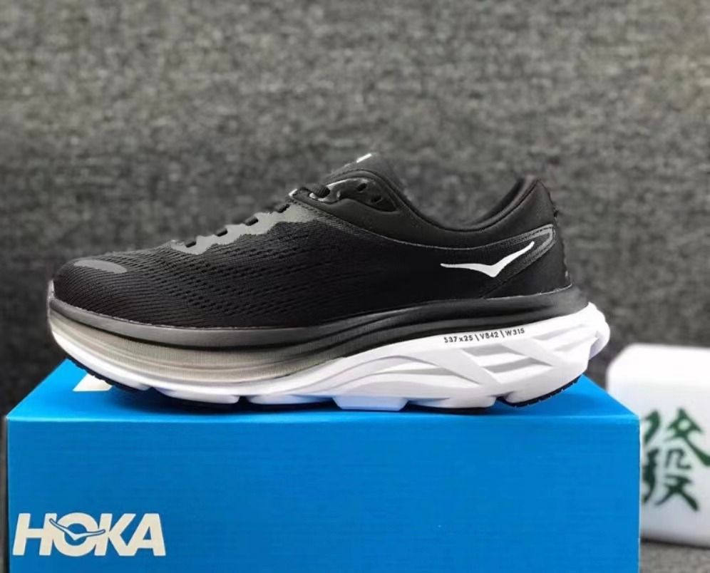 Bondi 8 Rubber-Trimmed Mesh Running Sneakers (HOKA er litt liten – ta en størrelse opp.)
