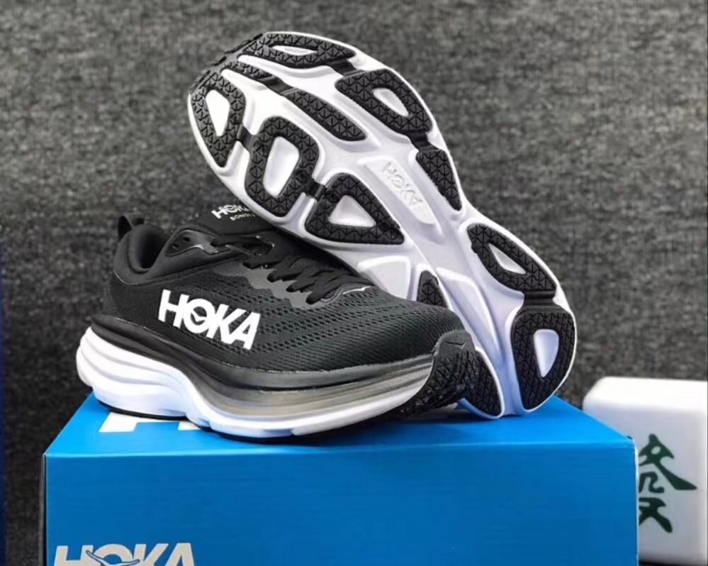 Bondi 8 Rubber-Trimmed Mesh Running Sneakers (HOKA er litt liten – ta en størrelse opp.)