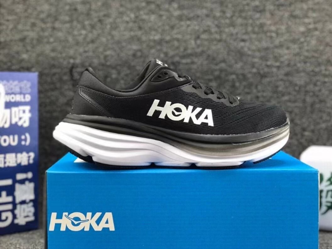 Bondi 8 Rubber-Trimmed Mesh Running Sneakers (HOKA er litt liten – ta en størrelse opp.)