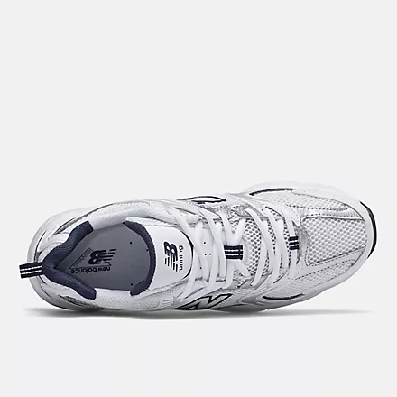 New Balance Unisex 530 Sneakers-Men's/Women's-White with Natural Indigo