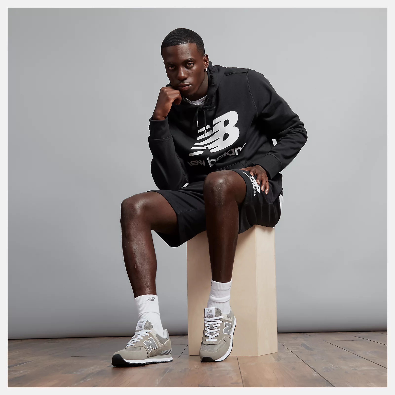 New Balance 574 Running Sneakers -  Men's/Women's-Grey with White