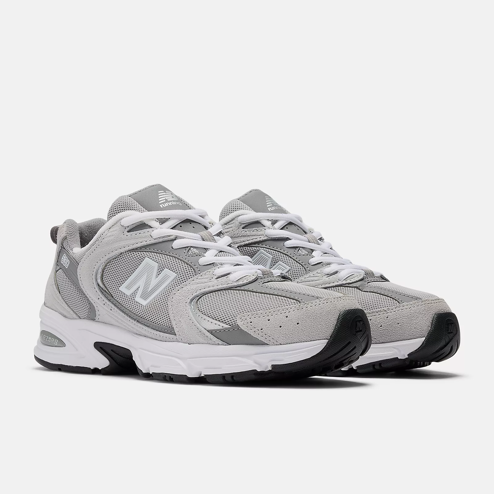 New Balance Unisex 530 Sneakers-Men's/Women's-Raincloud with Shadow Grey and Silver Metallic