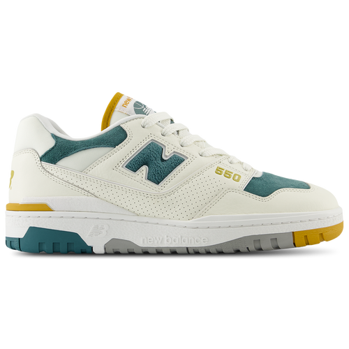 New Balance  550 Casual Shoe -  Men's/Women's League Outfitters White/Yellow/Teal