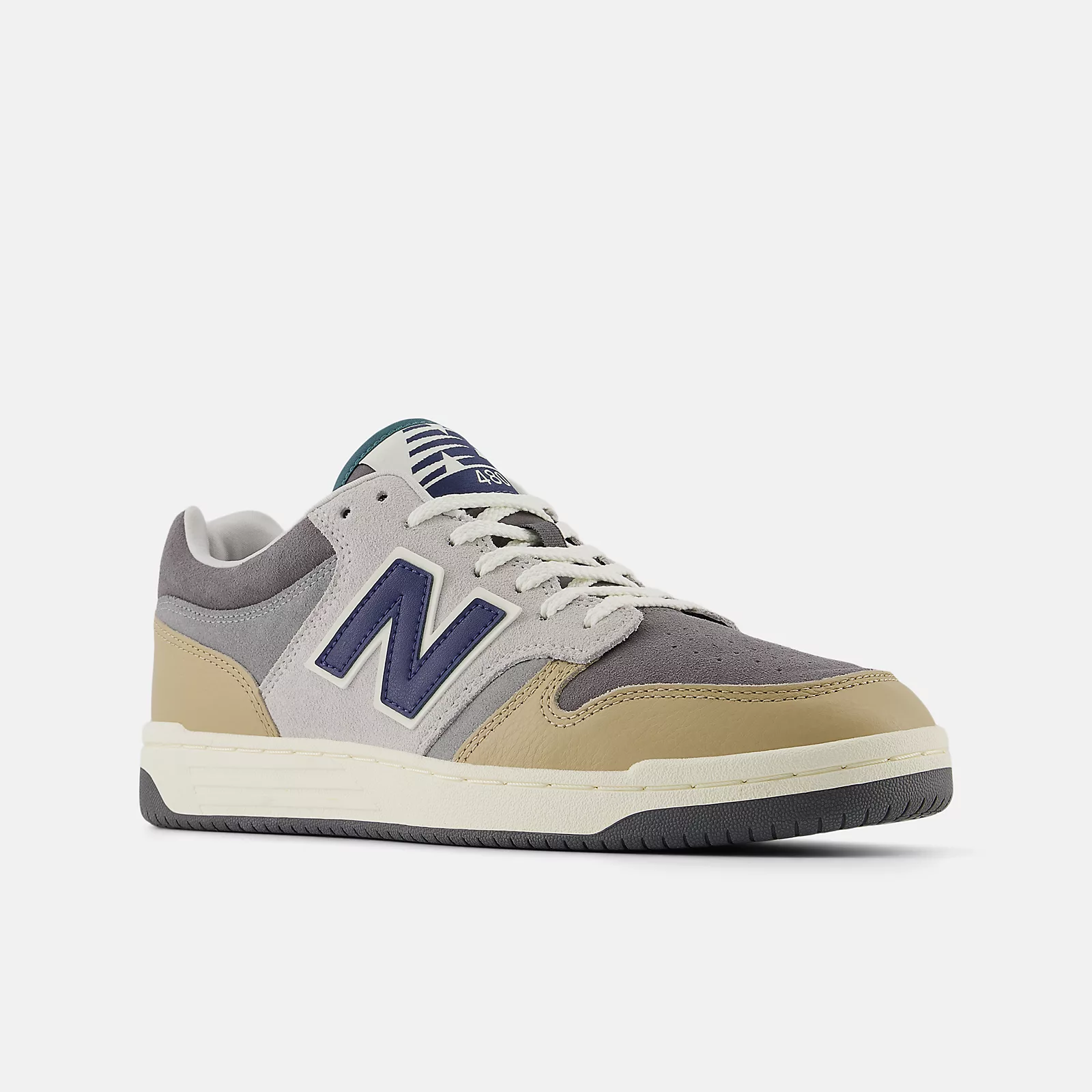 New Balance Unisex Lifestyle 480 Sneakers -  Men's/Women's-Castlerock with Brown