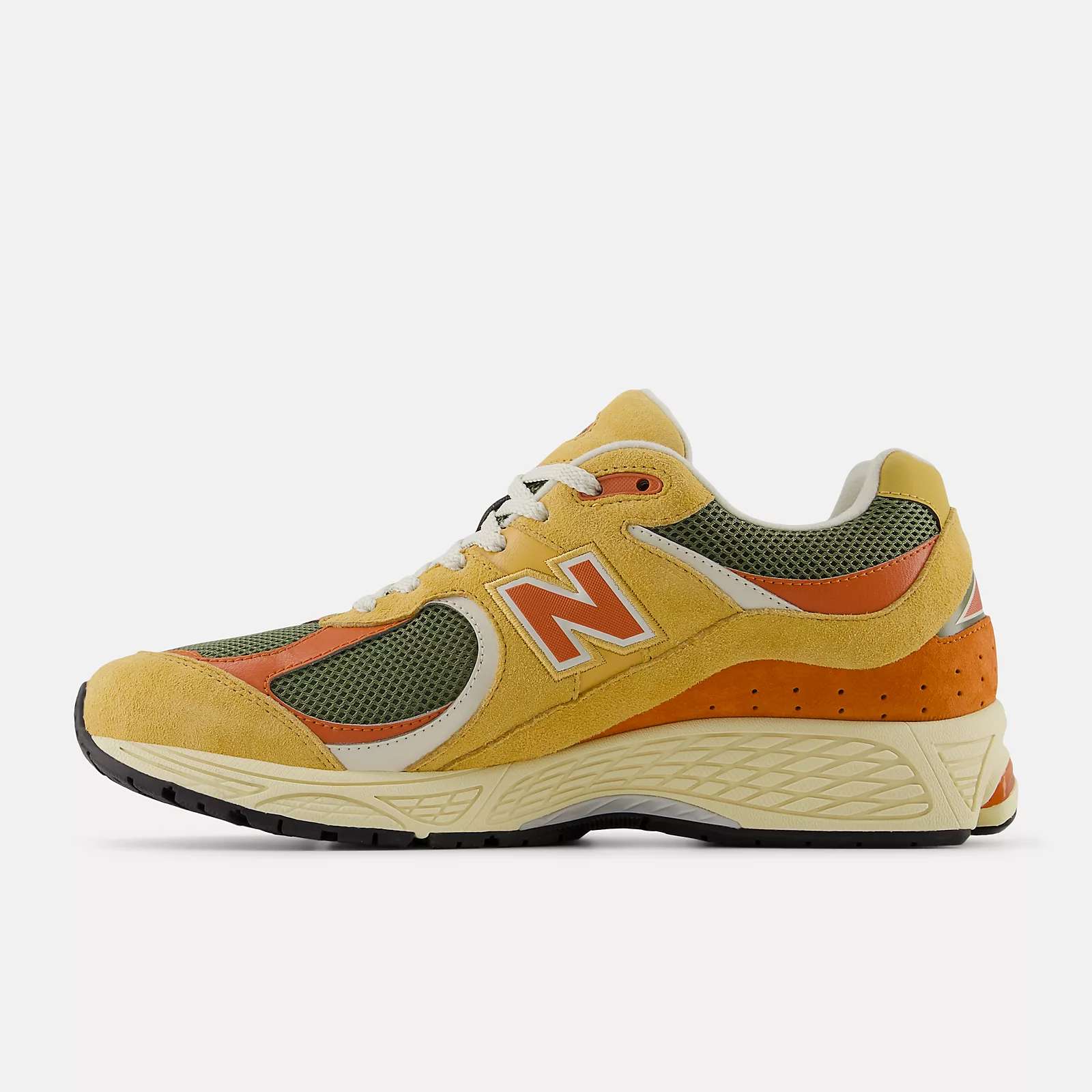 New Balance 2002R Running Shoes -  Men's/Women's-Dried Apricot with Infield Clay and Dark Olivine
