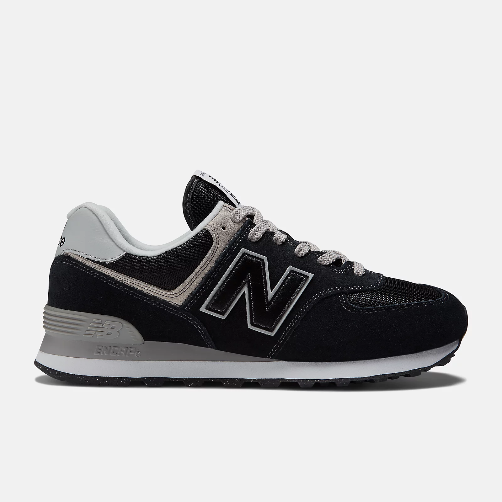 New Balance 574 Running Sneakers -  Men's/Women's-Black with White