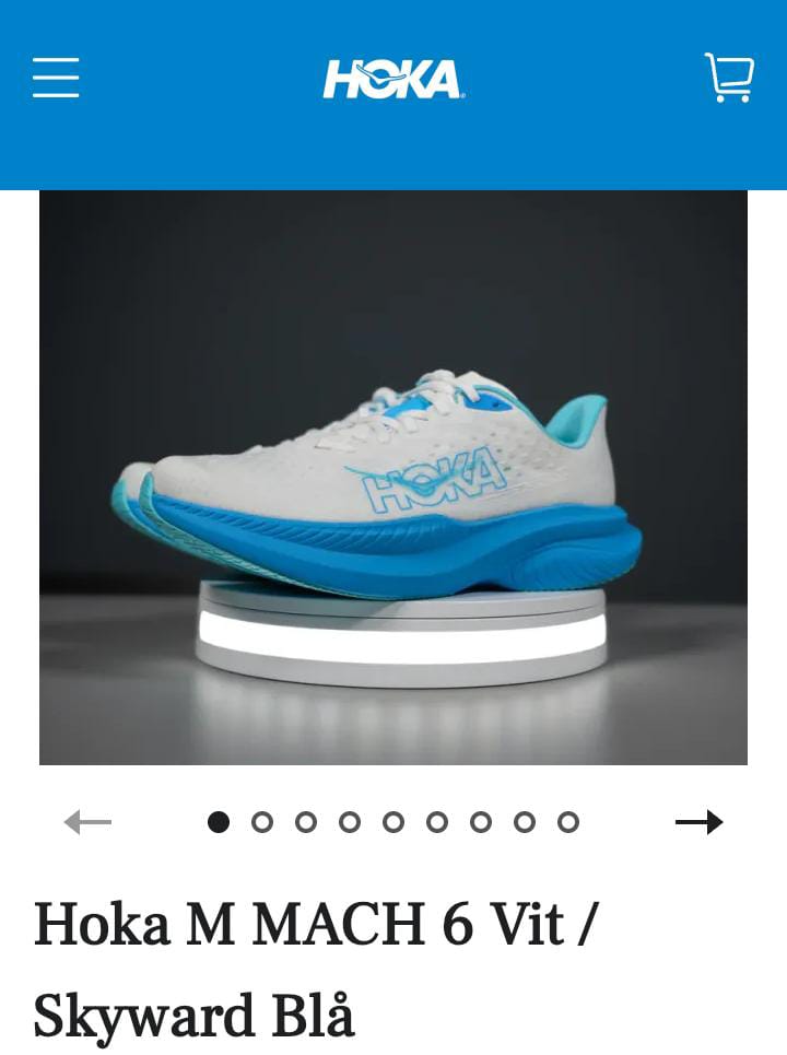 Hoka M MACH 6 Vit /Skyward