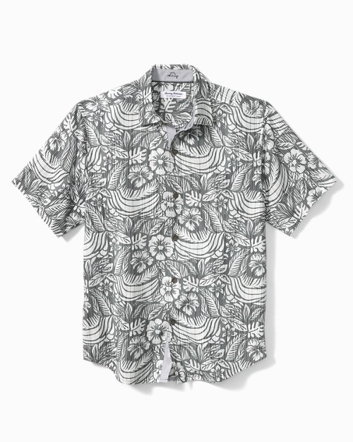 Big and Tall Coconut Point Cabana Blooms IslandZone Camp Shirt