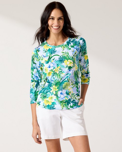 Ashby Isles Seaside Blooms -Sleeve T-Shirt