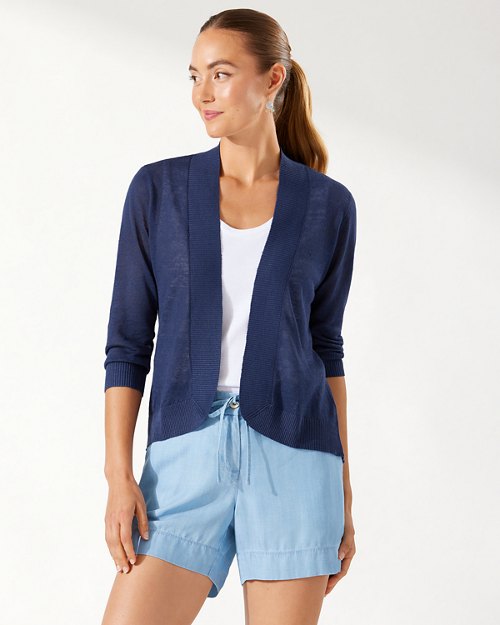 Lea Open Linen Cardigan