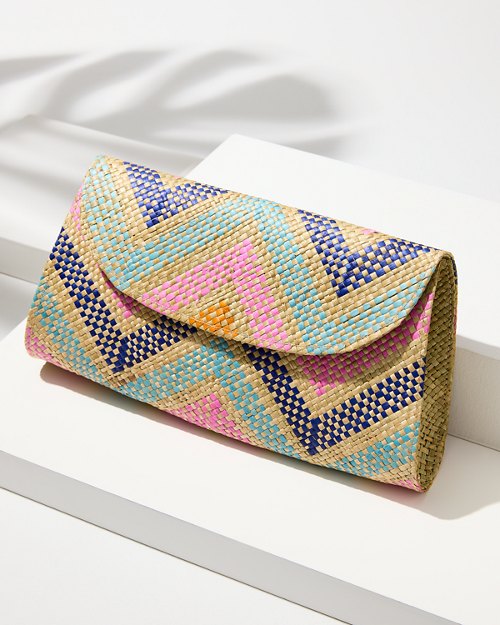 Mia Natural Zigzag Clutch