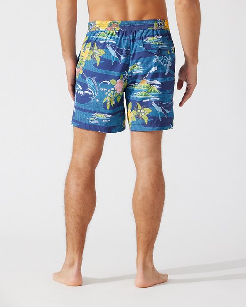 Big and Tall Artist Series 23 Rialto Aloha From Hawaii IslandZone Board Shorts