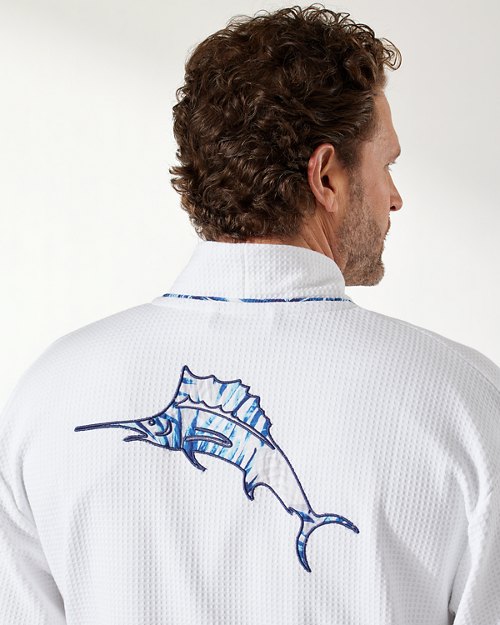 Waffle Knit Panelback Robe