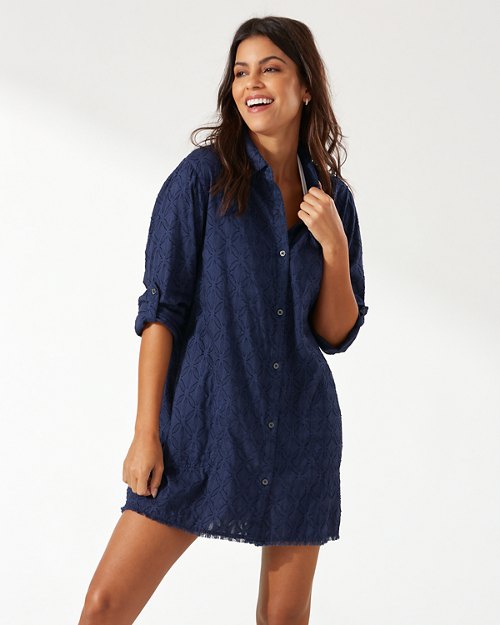 Cotton Clip Boyfriend Shirt