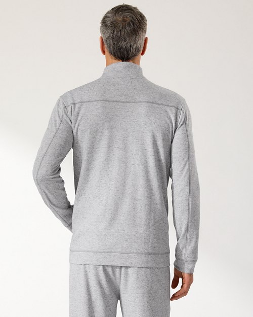 Big and Tall Piqué Lounge Full-Zip Sweatshirt