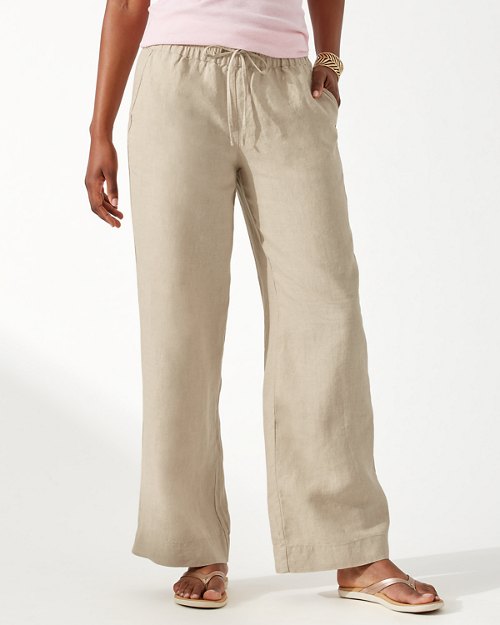 Two Palms High-Rise Linen Easy Pants