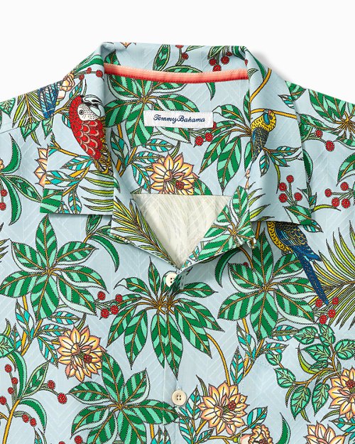 Parrots of Paradise Silk Camp Shirt