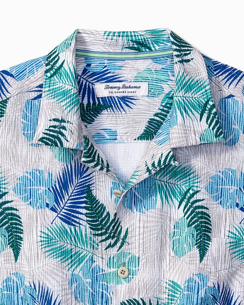 Big and Tall Bahama Coast Fronds Away IslandZone Camp Shirt