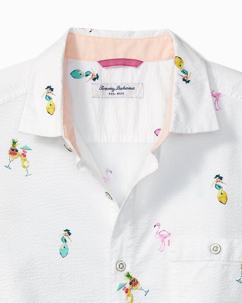 Big and Tall Nova Wave Flocktail Camp Shirt