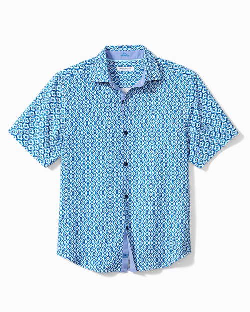 Diamond Tides Silk Camp Shirt