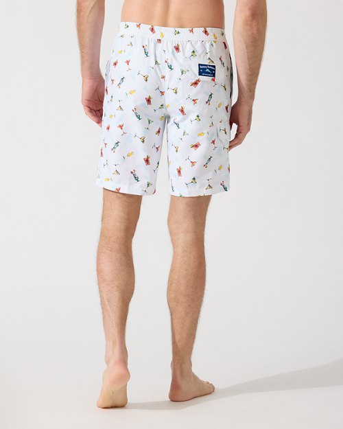 Big and Tall Baja Cocktail Hour Board Shorts
