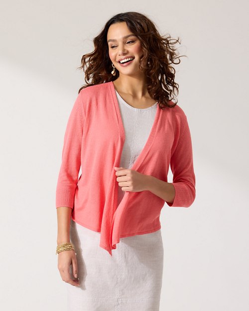 Addison Linen-Blend Cardigan