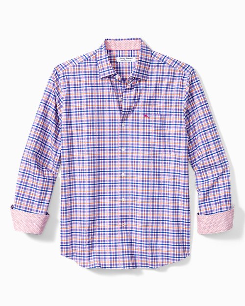 Big and Tall Sarasota Stretch Fenway Check IslandZone Shirt