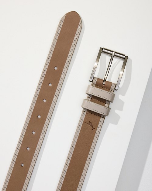 Two-Tone Leather Belt