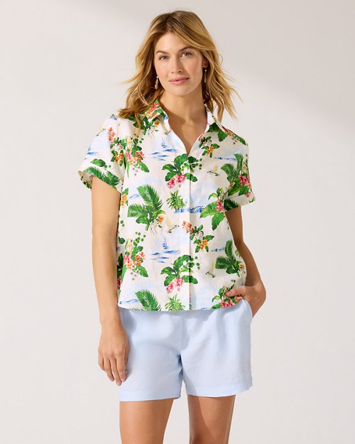 Artist Series 23 Serene Seaside Linen Camp Shirt
