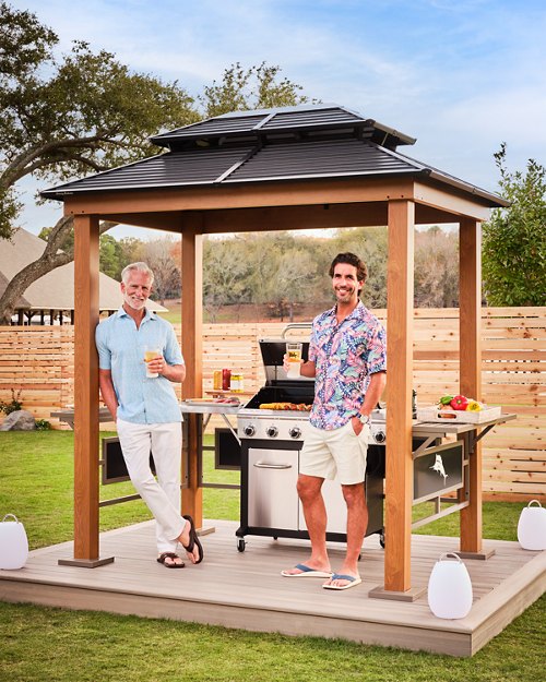 Maui Grill Galvanized Steel Roof Shelter