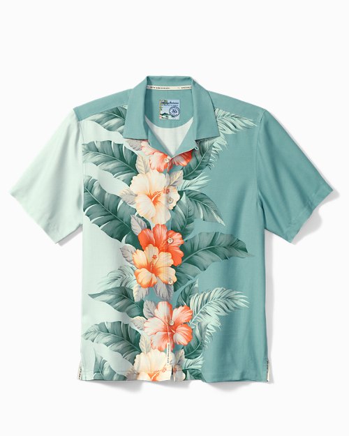 Big and Tall Sun and Shade Grove Silk Camp Shirt