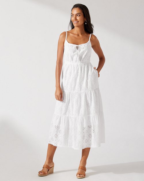 Harbour Eyelet Tiered Dress