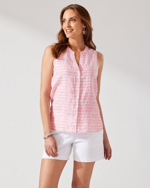 Island Key Coastalina Sleeveless Linen Top