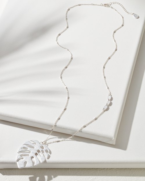 Waikiki Monstera Pendant Necklace