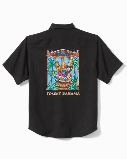 Big and Tall Chilling Me Softly Silk Camp Shirt