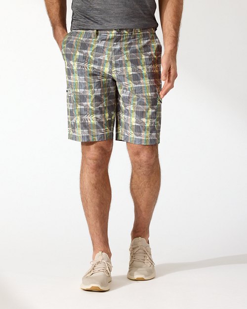 Cayman Isles Plaid Oasis IslandZone Hybrid Shorts