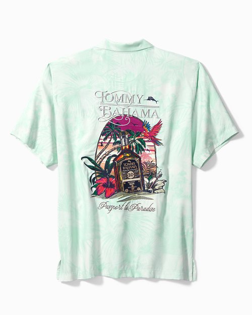 23 Collectors Series Passport to Paradise Silk Camp Shirt