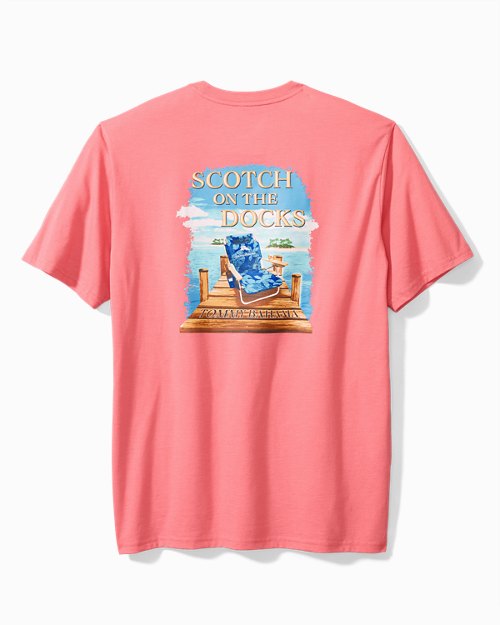 Big and Tall Scotch on the Docks Graphic T-Shirt
