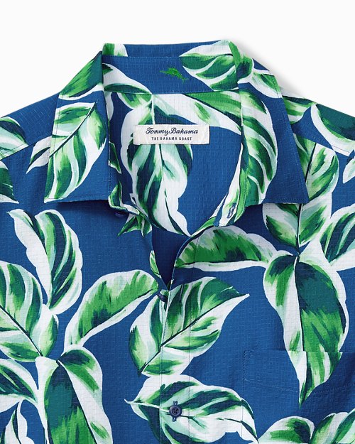 Bahama Coast Harbor Leaves IslandZone Camp Shirt