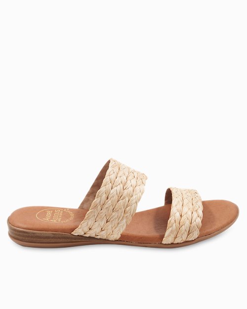 André Assous Narice Featherweights Raffia Sandals