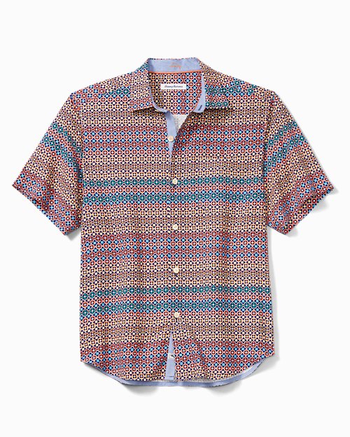 Bodega Dunes Tiles Silk Camp Shirt